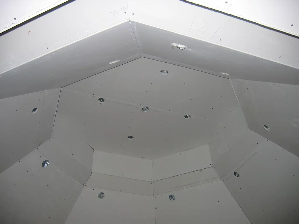 Hexagon drywall ceiling